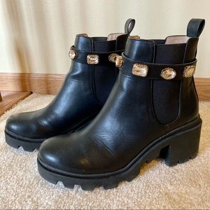 Steve Madden Amulet Black Booties